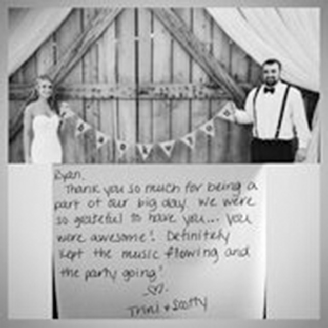 Coxx Events client's thank-you notes